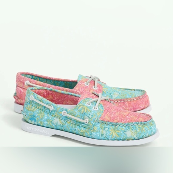 Sperry x Brooks Brothers A/O 2-Eye Floral size 10 brand new - Picture 1 of 5